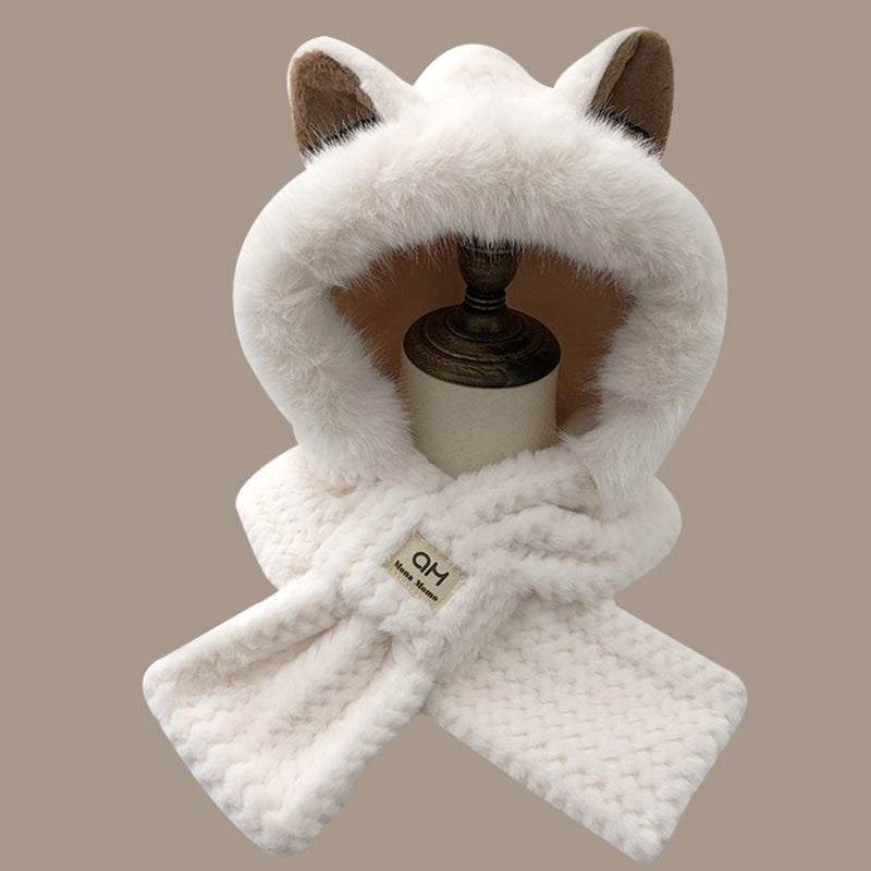 Autumn and Winter Cute Furry Fox Ear Hat