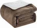 Thick & Warm Sherpa Fleece Blanket Twin Size for Winter Bed