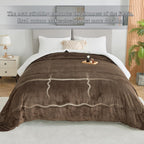 Thick & Warm Sherpa Fleece Blanket Twin Size for Winter Bed